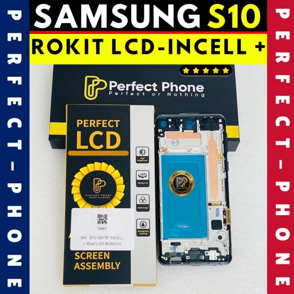 Samsung-S10-SM-G973F-LCD-INCELL-ROKIT-LCD-Screen-Replacement-With-Frame-1