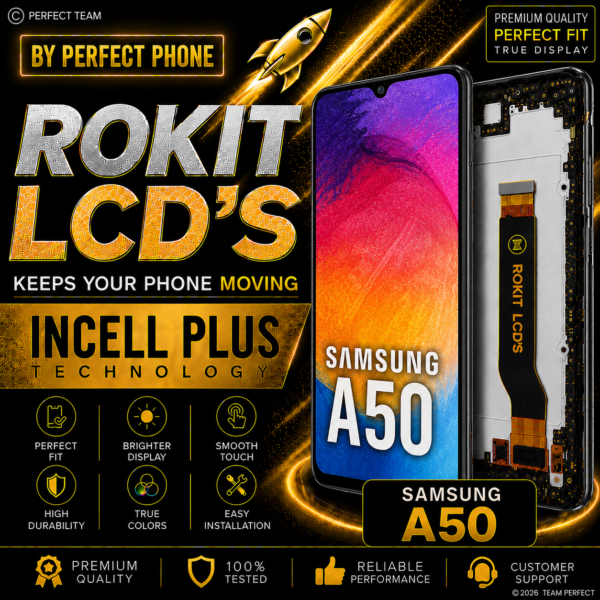 Samsung A50-SM-A505 Incell Rokit LCD With Frame - Perfect Phone