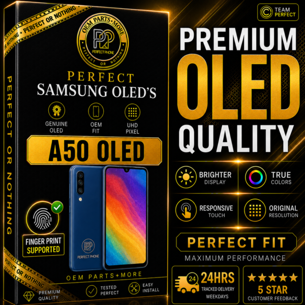 Samsung A50 - A505 OLED LCD Screen With Frame - Perfect Phone
