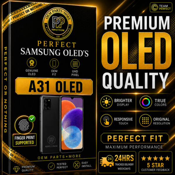 Samsung A31 - SM-A315 OLED LCD Screen With Frame - Perfect Phone