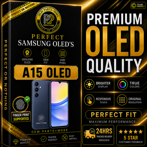 Samsung A15 - SM-A155F OLED LCD Screen With Frame - Perfect Phone
