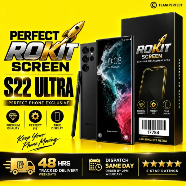 Samsung Galaxy S22 Ultra Incell Rokit LCD With Frame - Perfect Phone