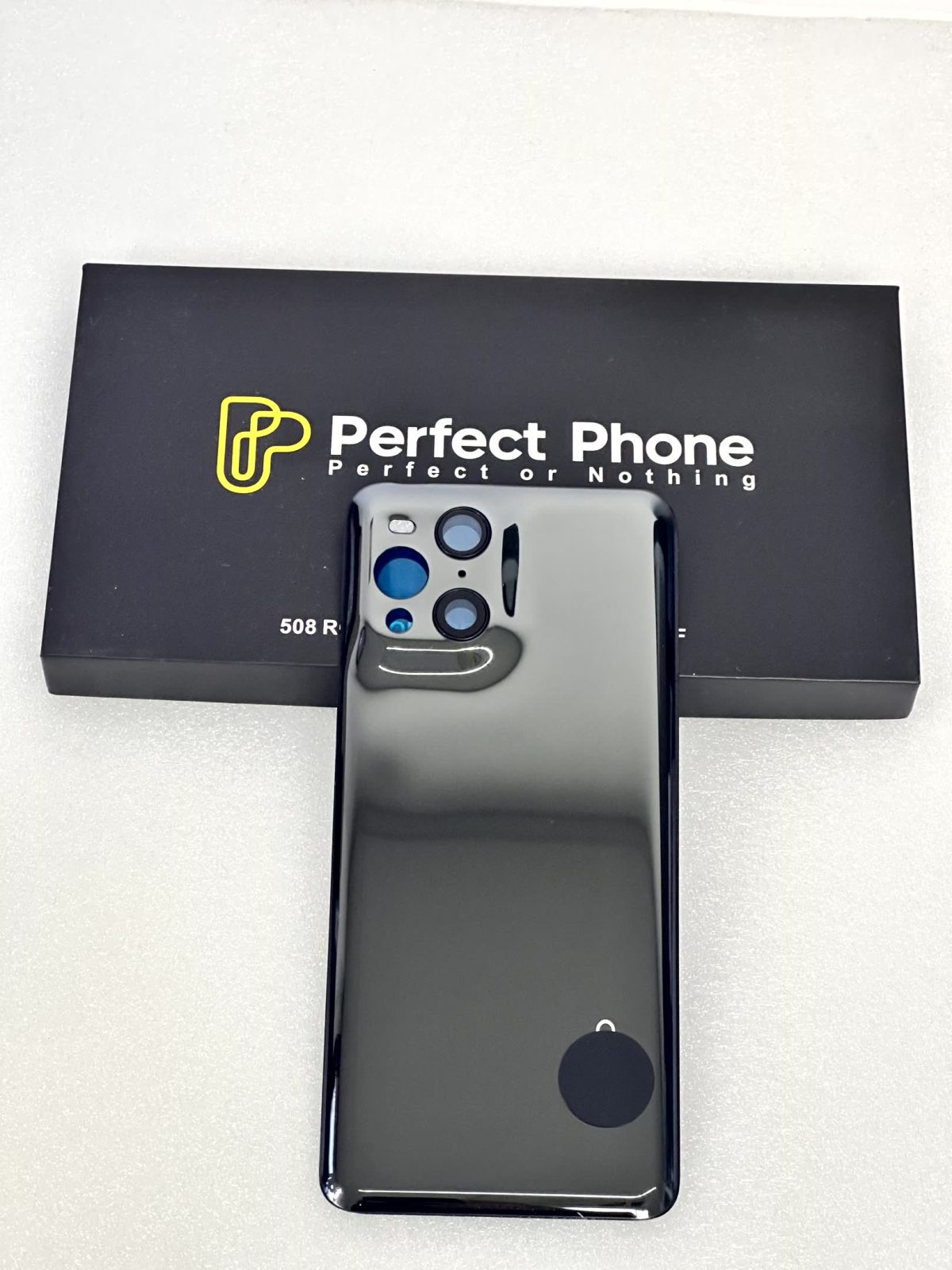 OPPO Find X3 Pro Back Glass Battery Cover With Camera Lens and Adhesive-Black