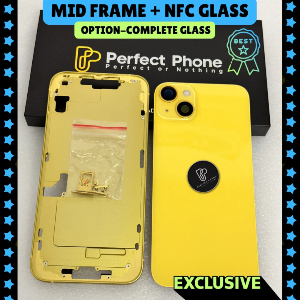 iPhone-14-Plus-Middle-Frame-NFC-Flex-Glass-Yellow