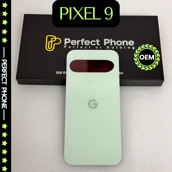 Google Pixel 9 OEM Back Glass Replacement Rear Cover With Adhesive-wintergreen