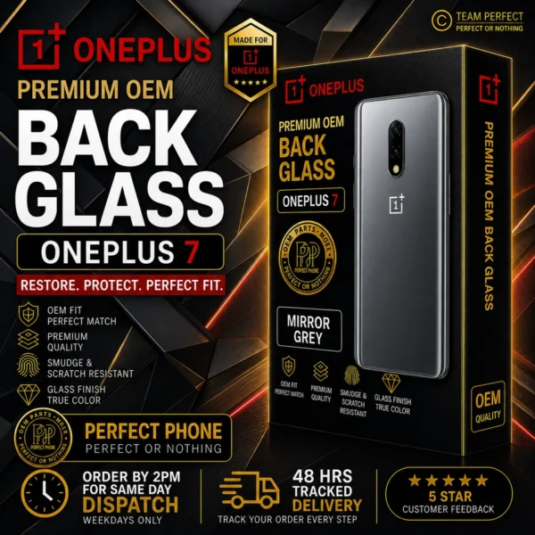 Oneplus-7-Back-Glass-OEM-Fit-Mirror Grey
