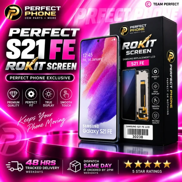 Samsung Galaxy S21 FE Incell Rokit LCD With Frame - Perfect Phone