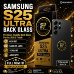 Samsung Galaxy S25 Ultra Back Glass Camera Lens OEM Fit With Adhesive Black - Perfect Phone