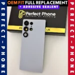 Samsung Galaxy S25 Ultra Back Glass Camera Lens OEM Fit With Adhesive Silver - Perfect Phone
