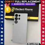 Samsung Galaxy S25 Ultra Back Glass Camera Lens OEM Fit With Adhesive Silver - Perfect Phone