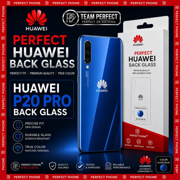 Huawei-P20-Pro-Back-Glass-OEM-Fit-Gloss Blue