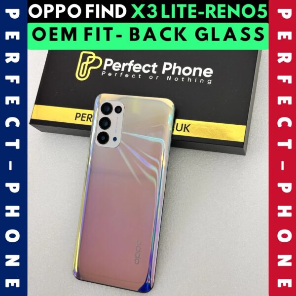 Oppo-Find-X3-Lite-Reno-5-Back-Glass-With-Camera-Lens-Glactic Silver