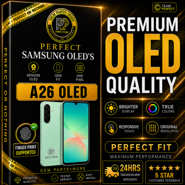 Samsung Galaxy A26 OLED LCD Screen With Finger Print - Perfect Phone