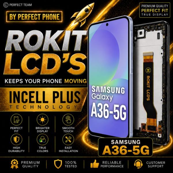 Samsung A36 SM-A366B Incell Rokit LCD With Frame - Perfect Phone