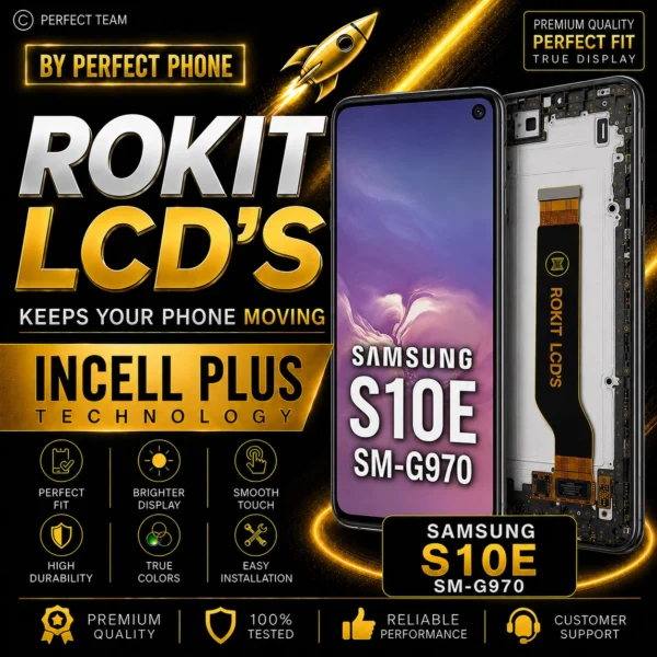 Samsung S10E G970 Incell Rokit LCD Replacement Screen With Frame - Perfect Phone