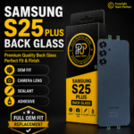 Samsung S25 Plus Back Glass OEM Fit Rear Cover Replacement With Adhesive BlueBlack - Perfect Phone
