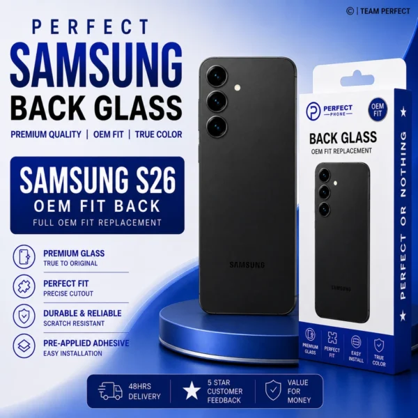 Samsung-S26-Back-Glass-OEM-Fit-Black