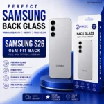 Samsung Galaxy S26 OEM Back Glass Battery Cover With Camera Lens Silver - Perfect Phone