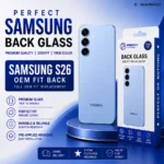 Samsung Galaxy S26 OEM Back Glass Battery Cover With Camera Lens Blue - Perfect Phone