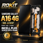 Samsung Galaxy A16 4G Incell LCD Screen Replacement with Frame – ROKIT (SM-A165F)