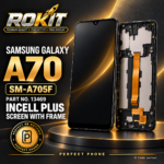 Samsung Galaxy A70 Incell LCD Screen Replacement with Frame – ROKIT (SM-A705F)